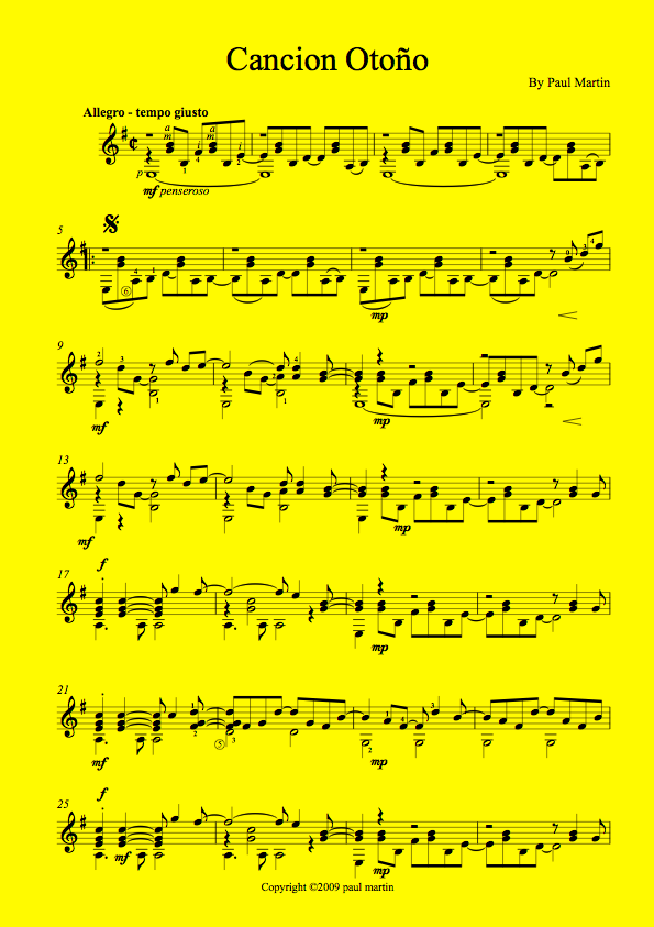 Cancion Otoño