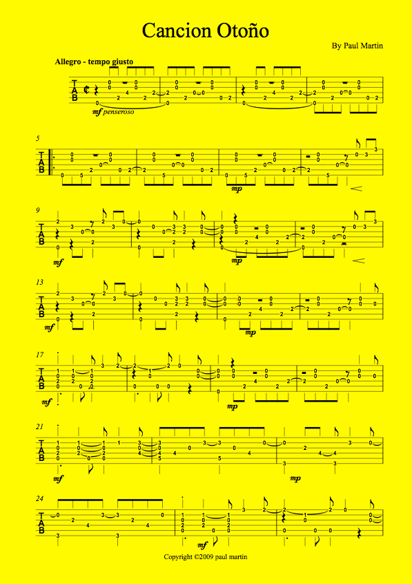 Cancion Otoño