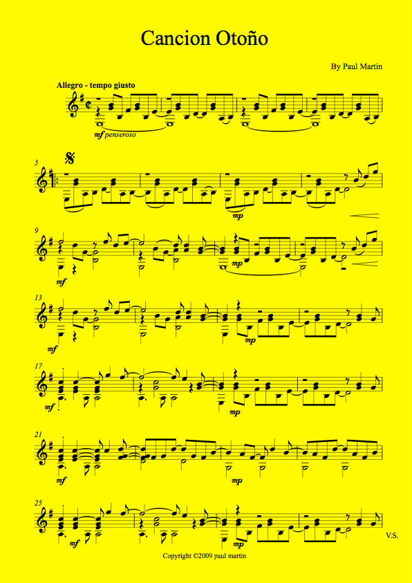 Cancion Otoño