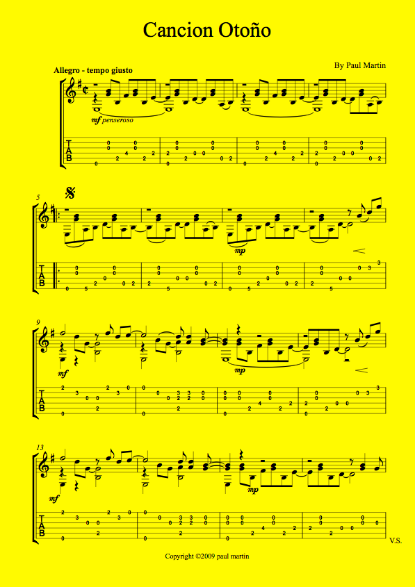 Cancion Otoño